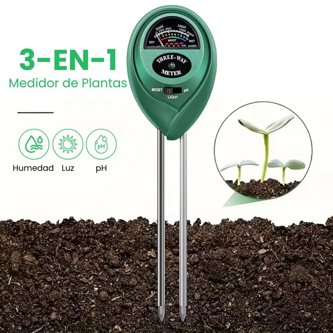 PlantGuard™ - Medidor de Plantas 3 en 1